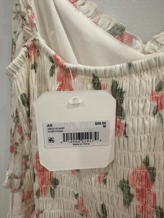 Altar'd State Cream Maxi Dress with Pink Floral Print - Picture 5 of 6